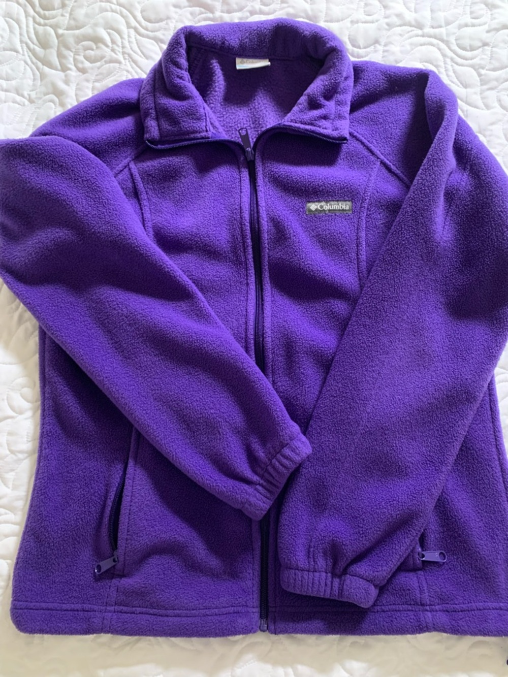 Columbia Kids Purple Full-Zip Fleece Jacket